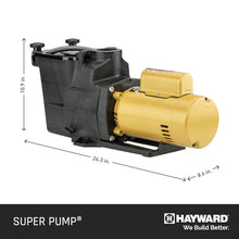 Hayward Super Pump InGround Pool Pump - 1 HP, Quieter Operation & Efficient
