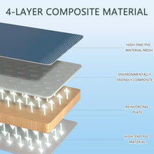 Foldable Non-Inflatable Swimming Pool, Kids' Swimming Pool, Hard Plastic Shell, Rectangular Above Ground Swimming Pool for Adult (2.1m)