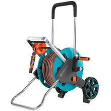 Hose Reel Cart Garden Hose Reels for Outside with Wheels Mobile Garden Hose Cart, Professional Garden Hose Reels, Household Water Pipe Storage Rack, Easy to Install (Color : Blue, Size : Hose Cart+3