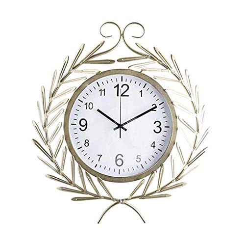 WKNHHL Garden Clock, Outdoor Garden Wall Clock Silent Non-Ticking Outdoor Wall Waterproof Garden Ornament Easy to Read