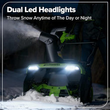 Greenworks 40V 20in Snow Blower, Battery and Charger Not Included