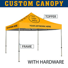 BANNER BUZZ Make IT Visible Custom Pop Up Canopy 10' X 10' Outdoor Commercial Tent Gazebo for Trade Show Conference Events (Option 9)