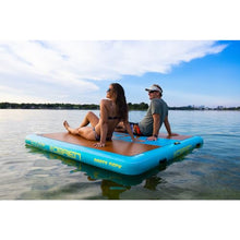 O'Brien Inflatable Floating Party Deck 7ft x 7ft Blue
