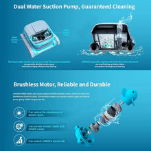 Robotic Pool Cleaner, Automatic Pool Vacuum Robotic with Control Box and APP Control, Wall Climbing Function, Smart Path Planning, for Pools up to 2691 Sq.ft