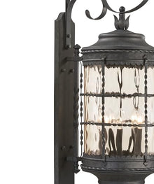 The Great Outdoors 8883-A39 Mallorca Outdoor Wall Mount, 5-Light, 300 Total Watts, 12.5-in H x 41.25-in W, Spanish Iron