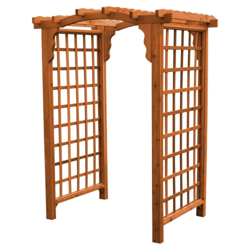 Keystone Amish Co. Georgetown Cedar Arbor, 4-Foot, Cedar Stain
