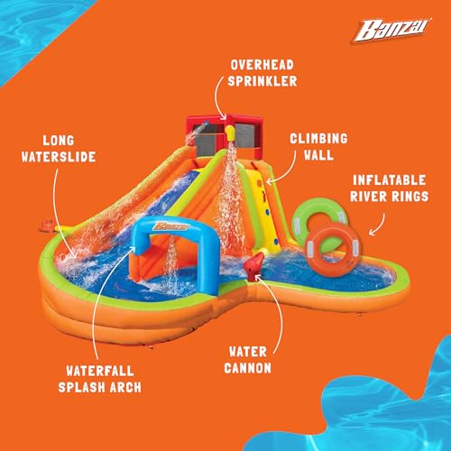 BANZAI Fun Express Lazy River Inflatable Water Park Multicolor