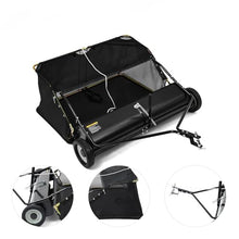 LWHwareHT 42"" Tow Behind Lawn Sweeper Leaf Collector for Grass Lawn 12 Cu FT Capacity 42in, Replacement for John Deere OEM