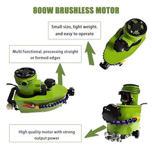 AiODiO 800W Small Glass Edging Machine，Portable Small Glass Edger, 8000r/min，1-3 m/min，W/2Diamond Wheels and Two Polishing Wheels，for Plane, Curve, Rounded Corner 220-Green