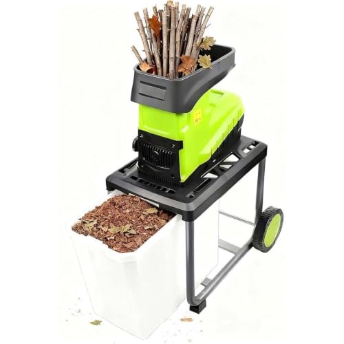 GLBMXDD Wood Branch Shredder, Electric Garden Chipper Shredder & Mulcher