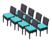 Afuera Living Wicker Patio Dining Chairs Set of 8 Aruba