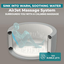 SaluSpa Hot Springs 2-4 Person Round Inflatable Hot Tub, Energy-Efficient