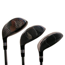 iDrive Men's Red Square Anti-Slice Draw Golf Fairway Wood Set Black