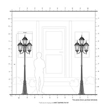 Livex Hamilton 4 Light Outdoor Post Fixture Bronze