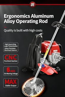 GX50 Backpack 4-Stroke Grass Cutting Lawn Mower weedeater Brush Cutter Pole Saw 2 Cultivator Tiller