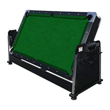 RACK Triad 7-Foot 3-in-1 Multi Game Swivel Billiard/Pool Table Green Felt With Black Body