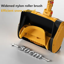 Electric Snow Thrower with 2x4.0Ah Batteries Cordless Snow Shovel 32ft Throw Distance for Patio/Driveway/Steps, LED Light & Auxiliary Handle