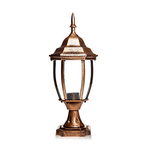 Pillar Fence Lights Outdoor Lamp Post Cap Aluminum Heat-Resistant Top Pillar Lamp Waterproof Path Lamp