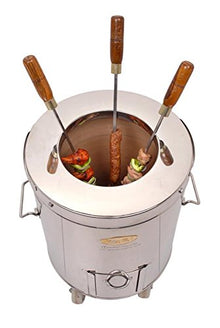 Puri Tandoor Oven - SS2 Deluxe - Large Home Tandoor - Charcoal Fired - 25 Person Capacity