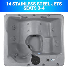 Aqualife by Strong Spas 3-4 Person Hot Tub with Hydrotherapy Jets and LED Lighting Gray Granite