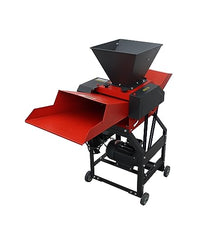INTSUPERMAI Hay Cutter Pulverizer Grass Crusher 4-Blade 220V Red and Black