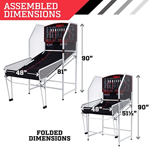 ESPN Indoor Basketball Arcade Game Premium Black/Red/White