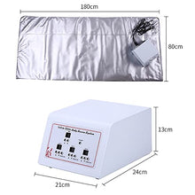 HKUKUUU Far Infrared Sauna Blanket Three-Stage Weight Body Shape Slimming Fitness Spa Beauty Detox Therapy Machine for Women