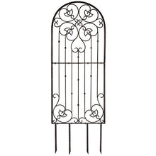 H Potter Garden Trellis - 72" Tall Heavy Duty Metal & Ground Stakes