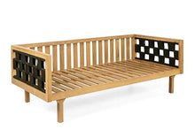 Merax Outdoor 3 Seater Daybed, Acacia Wood Patio Day Bed Couch Sofa with Cushions & Stylish Rope Weave Armrest, 67.5" L Outdoor Seating for Gardern Deck Porch Balcony, Beige