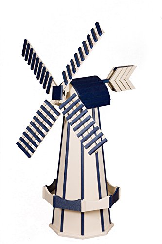 Medium Poly Windmill White & Blue