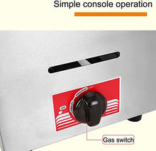 TXGJWRA Commercial Fat Fryer Basket Commercial Gas Fryer,10L20L Single CylinderTwo-Cylinder Fryer Large Capacity,Chip Fryer with Removable Basket and Lid, Outdoor Gas Fryer for R,1Tank2Basket