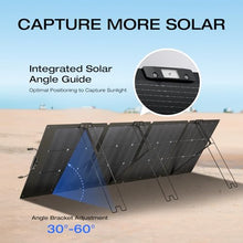 EF ECOFLOW 220W Portable Solar Panel, Bifacial Design, IP68 Waterproof