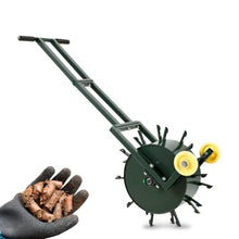 Heavy-Duty Rolling Core Lawn Aerator with Dual-Row Hollow Tines
