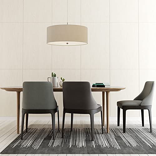 Cal Lighting FX-3628-3P Contemporary Modern Three Light Pendant from Addison Collection Linen 12.30x24.00x24.00