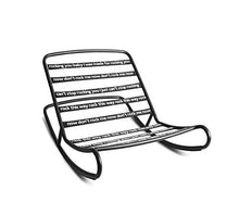 Fatboy Original Outdoor Bean Bag Rocking Chair, Stripe Ocean Blue