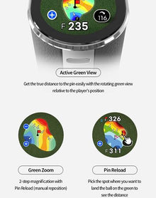 PlayBetter Voice Caddie SL3 Active Hybrid GPS Golf Rangefinder +Charger Bundle