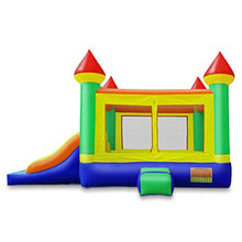 Cloud 9 Commercial Grade Mega Double Slide Castle Bounce House with Blower Multicolor