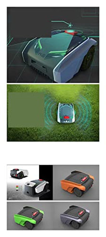 AMYYTL Cordless Electric Lawn Trimmer, Fully Automatic Intelligent Lawn Mower Efficient Pruning Mobile Phone Planning Path Yard Lawn Mower Lawn Robot Lightweight Low Noise Easy to use