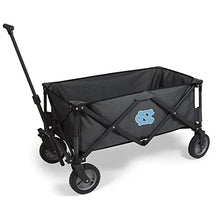 PICNIC TIME NCAA North Carolina Tar Heels Adventure Wagon Folding Wagon - Wagon Cart - Sport Utility Wagon - Beach Wagon Collapsible, (Dark Gray)
