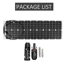 300W/150W Solar Panel 18V Semi-Flexible Monocrystalline Solar Cell Waterproof Outdoor Car RV Battery Charger Power System Kit (150w) (150w)
