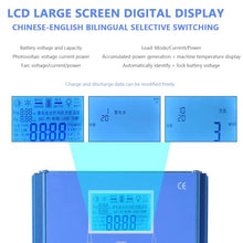 Wind Solar Hybrid Charge Controller 12V/24V/48V MPPT Boost Charge Regulator with LCD Display and Free Dump Load Accurate Fits for Wind and Solar Power Boost Charge,4000W-12V