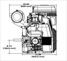 Briggs & Stratton 613477-4209-J1 Vanguard 35 HP 993cc Horizontal Shaft Engine