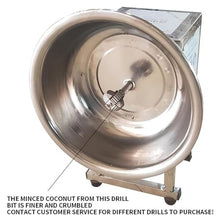 UWYTGF Electric Coconut Grater Scraper Shredder, 304 Stainless Steel Commercial Grade for Efficient Coconut Digging and Extracting, Ideal for Restaurants, Bakeries, and Dessert Shops
