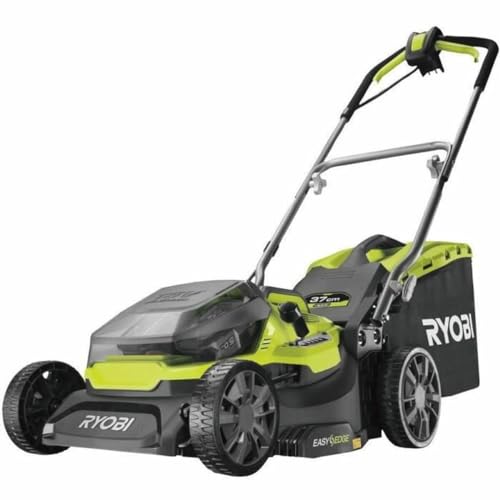 RYOBI 36V LithiumPlus Hybrid Lawnmower cuts 37cm - 2 x 5.0 Ah Batteries - 1 x RY18LMH37A-250 Quick Charger