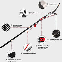 Telescopic Pole Saw Tree Pruners Professional Extendable Pruning Saw Garden Bypass Landscaping Lopper Tools with Steel Blade Saw for Trimming Branches and Leaves,5.4m/18FT