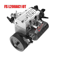 ZqRfJm FS L200AC Engine Air-Cooled Two-Cylinder Four-Stroke DIY Kit Suitable for Model Toys