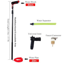 GJZDPMY Window Cleaning Equipment, Solar Panel Cleaning kit Window Cleaning kit, extendable Window Cleaning Pole, Extendable Swimming Pool Brush w/Adjustable Head, for Cleans Wal