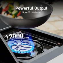 Brand-Man 4-Burner Gas Outdoor Kitchen Grill Island with Side Burner