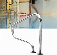 LMMIAMZ Pool Rail Pool Rail Pool Railing 80cm Stainless Steel Swimming Pool Handrails,Pool Rail Pool Railing,Swimming Pools Hand Grab Rail with Quick Mount Base (440LBS Load Capa