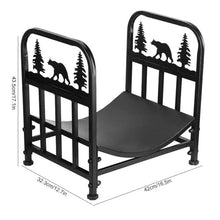 WXPWAMZ Firewood Holder, Concise Mini Firewood Rack for Home Fireplace, Wood Storage Shelf Organizer, Indoor Outdoor Firewood Rack